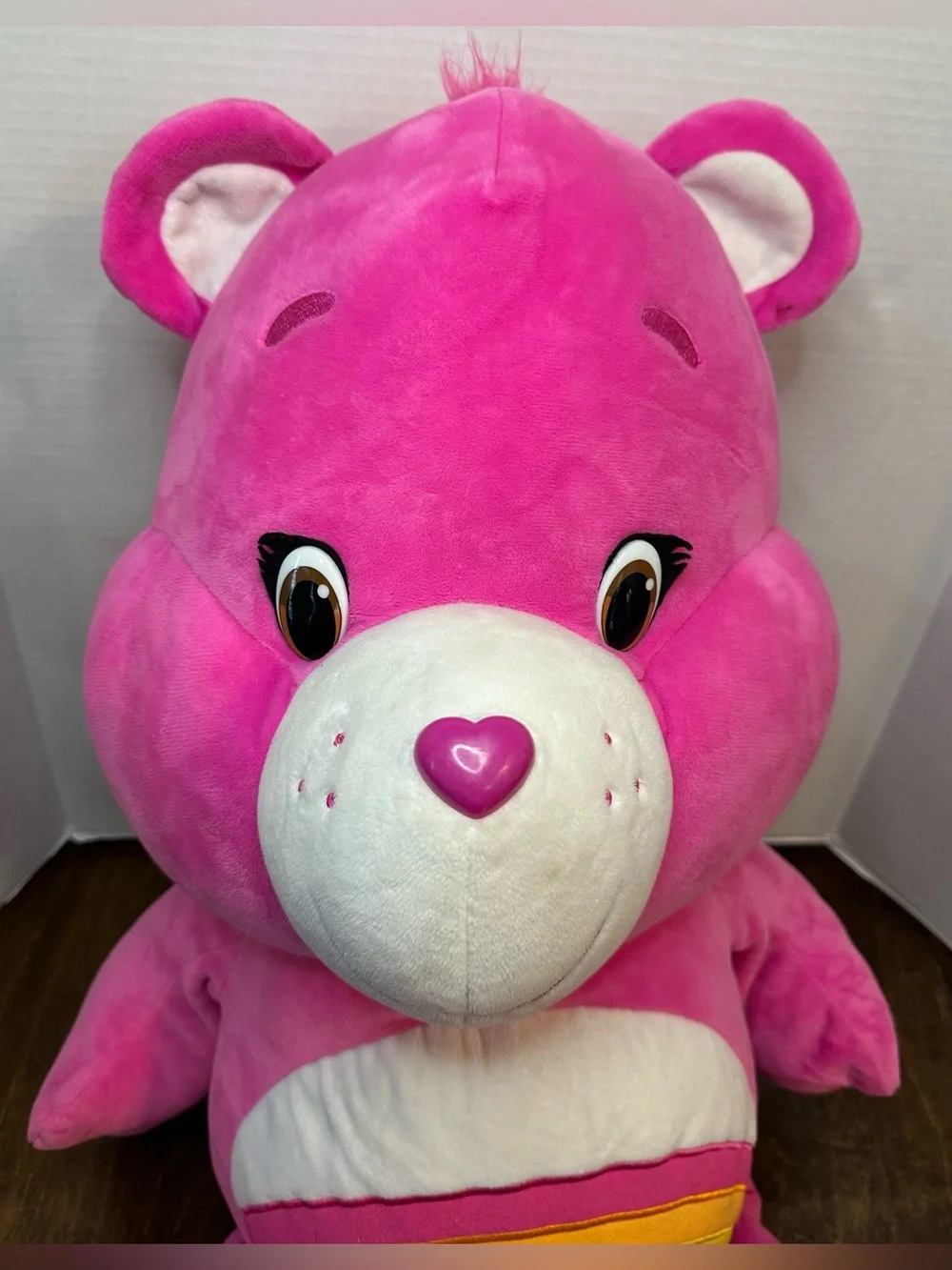 Care Bear Cheer Rainbow XL Pink Plush 32